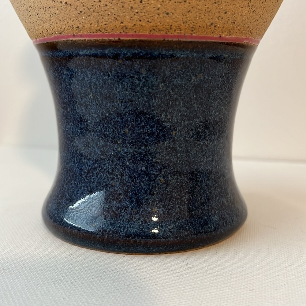 VINTAGE JASON PARSLEY STUDIO POTTERY STONEWARE CERAMIC VASE DECOR - Picture 3 of 9